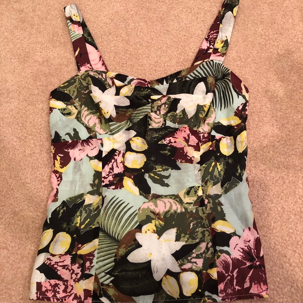 A floral CAbi tank top